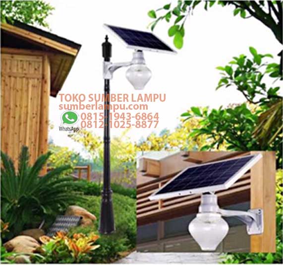 lampu dinding tenaga surya 2 sumber lampu