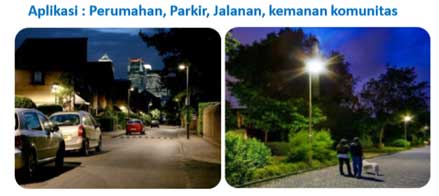 lampu jalan led 300w 1 sumber lampu