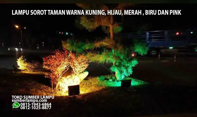 lampu sorot dekorasi taman 1 sumber lampu