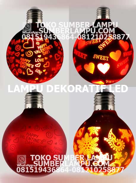 Bola Lampu LED Dekoratif Aneka Model Laser Teksture Bulb