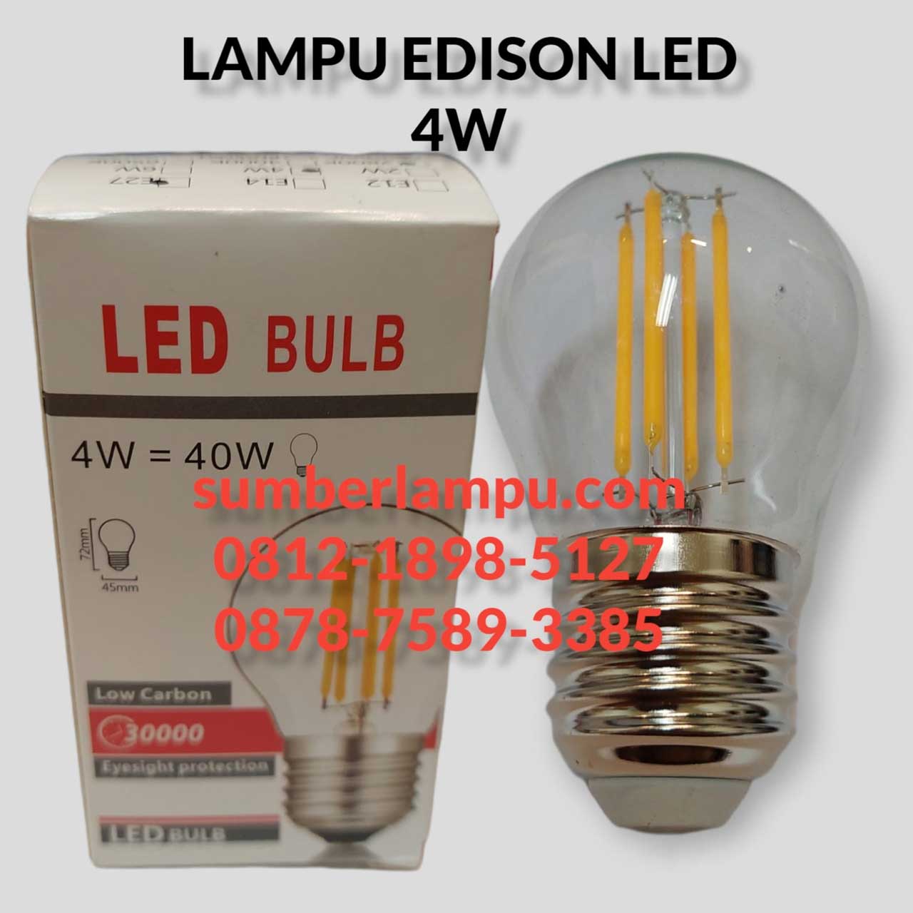 lampu edison 4w g45