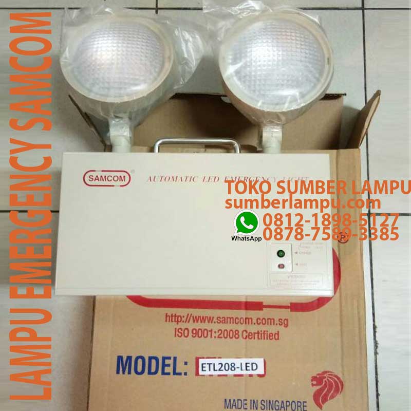 lampu emergency samcom etl-208