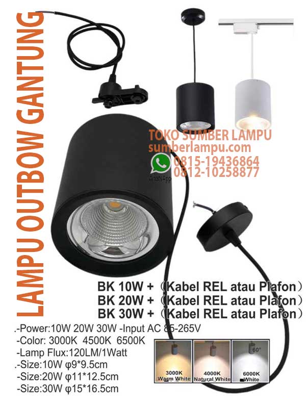lampu gantung outbow led