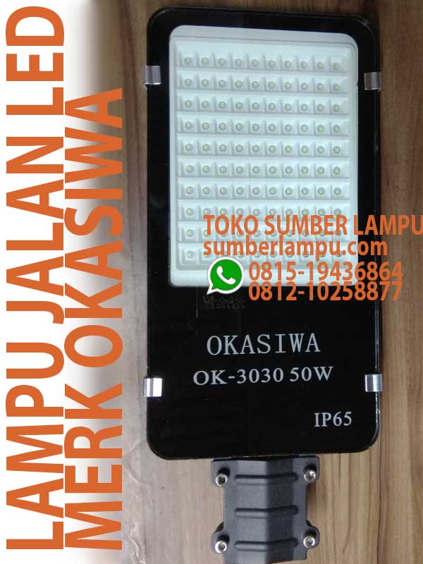 lampu jalan okasiwa 50w