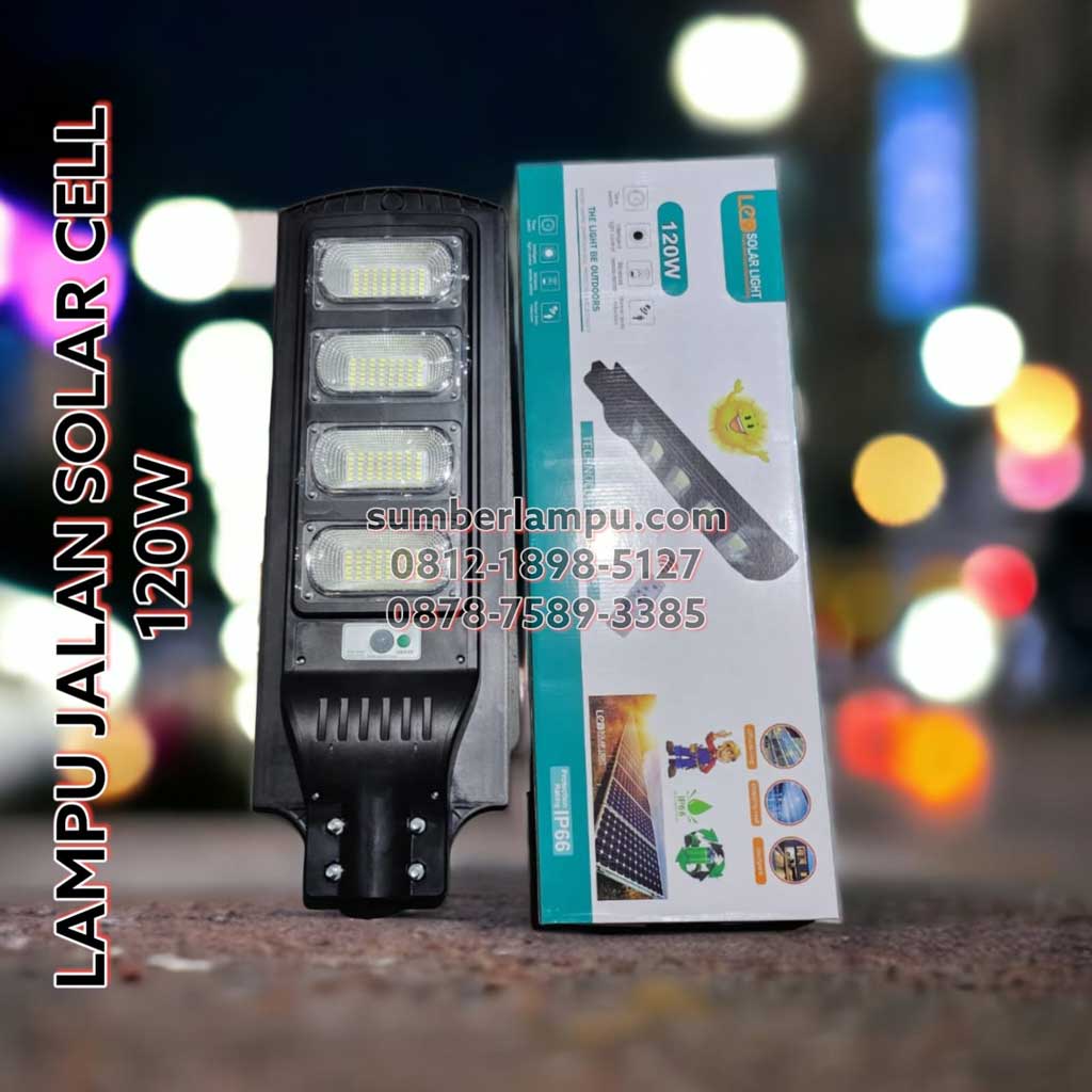 lampu jalan solar cell 120w