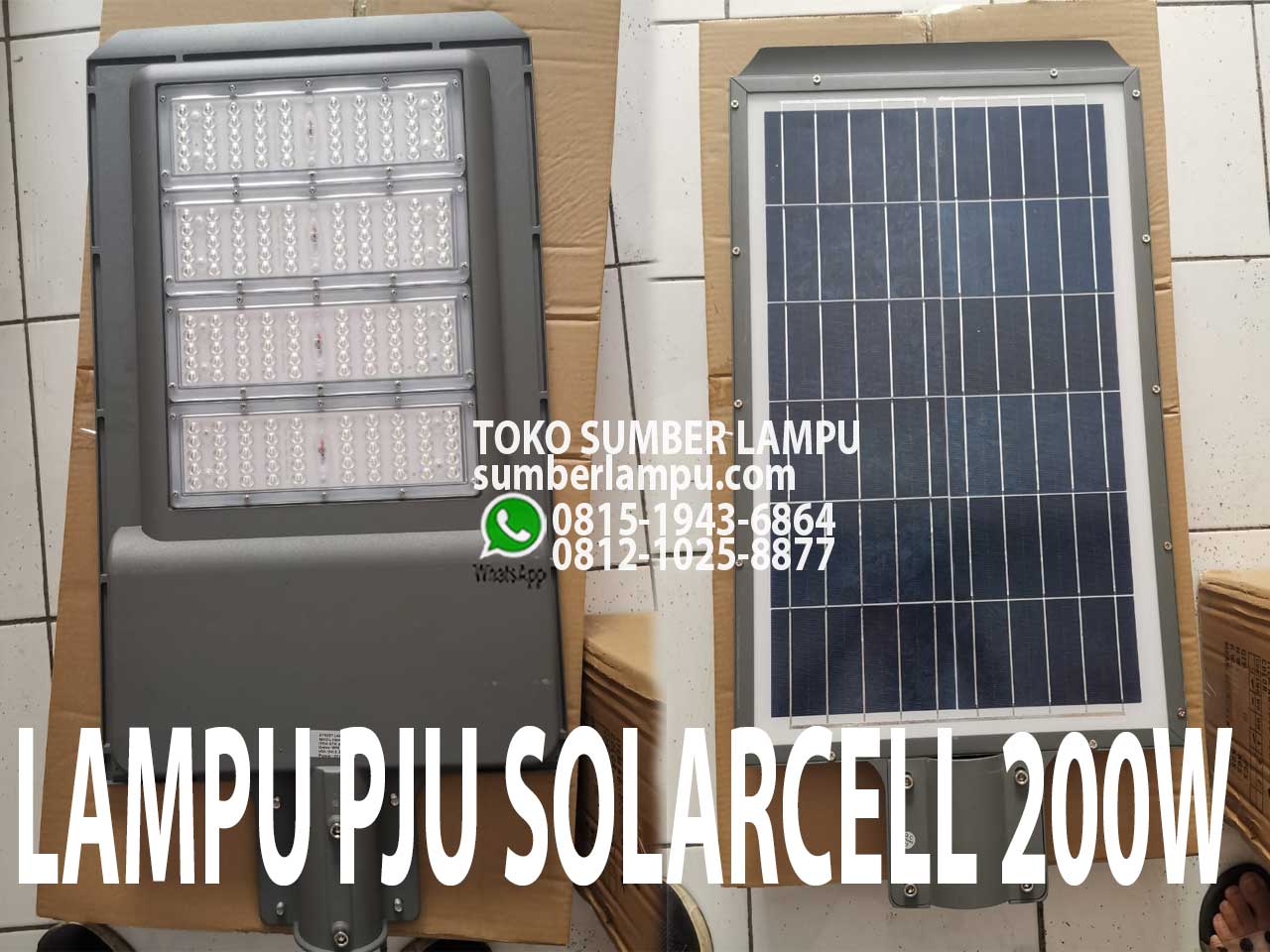 lampu jalan solar cell 200w
