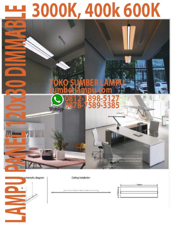 lampu downlight dimmable 30x120