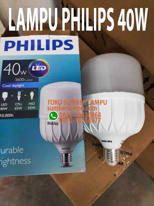 lampu philips led 40w