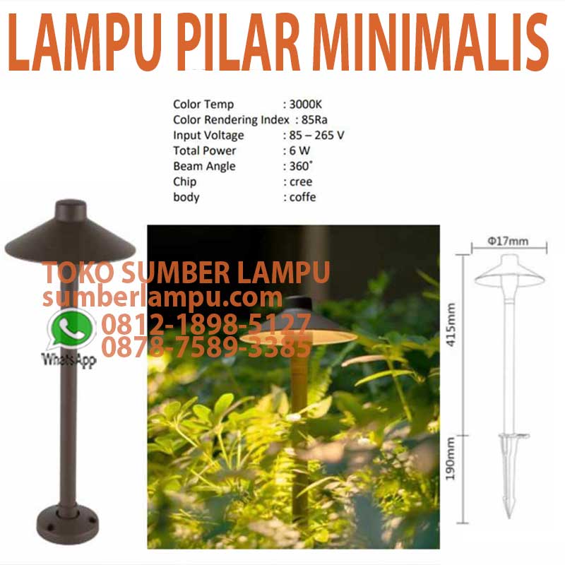 lampu pilar minimalis