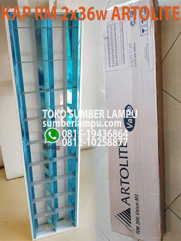 lampu rm 2x36w artolite