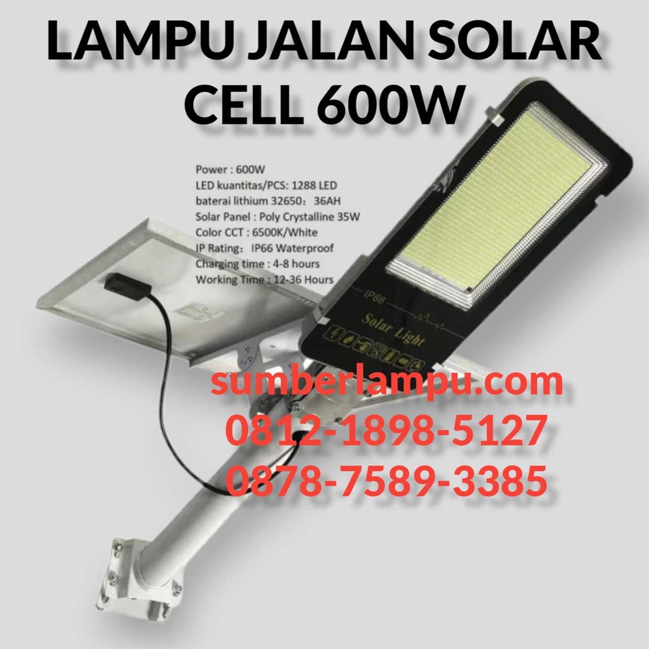lampu solar cell 600w