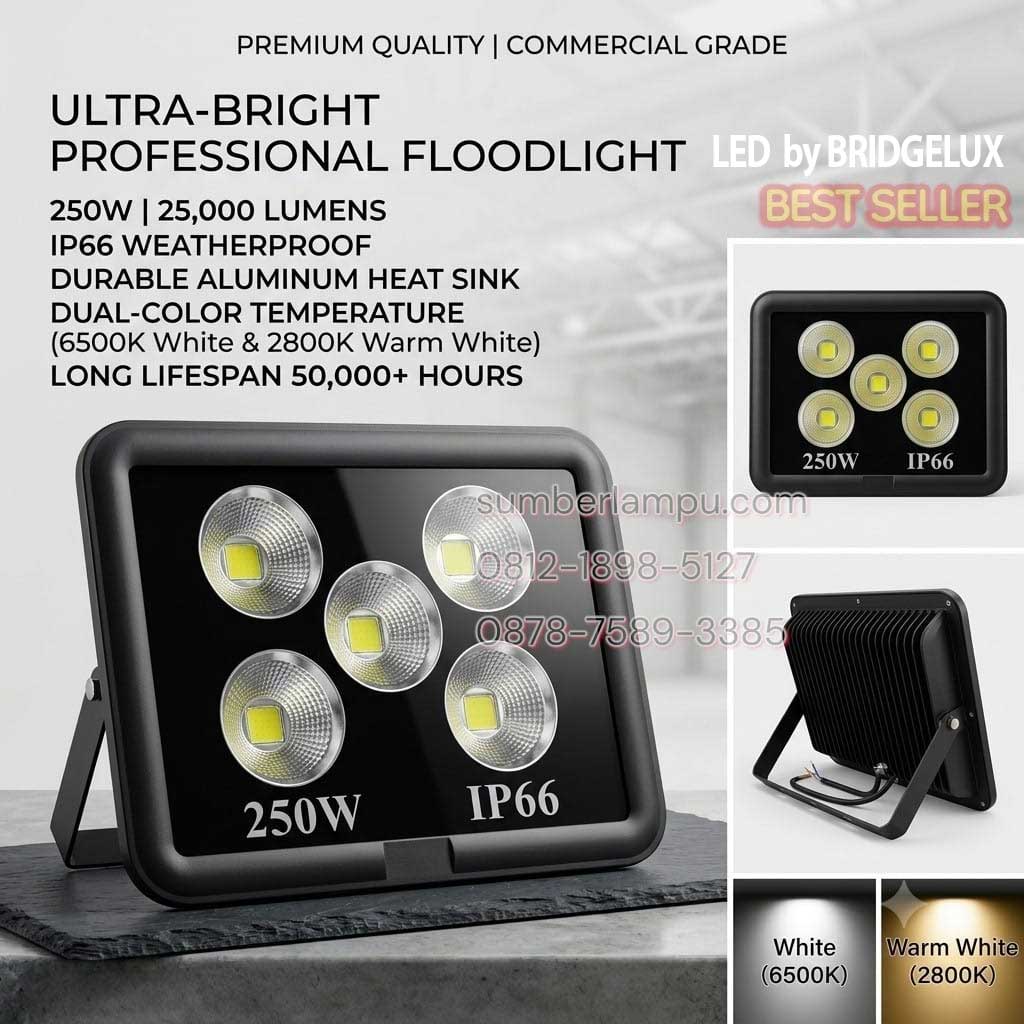 lampu sorot 250w bridgelux