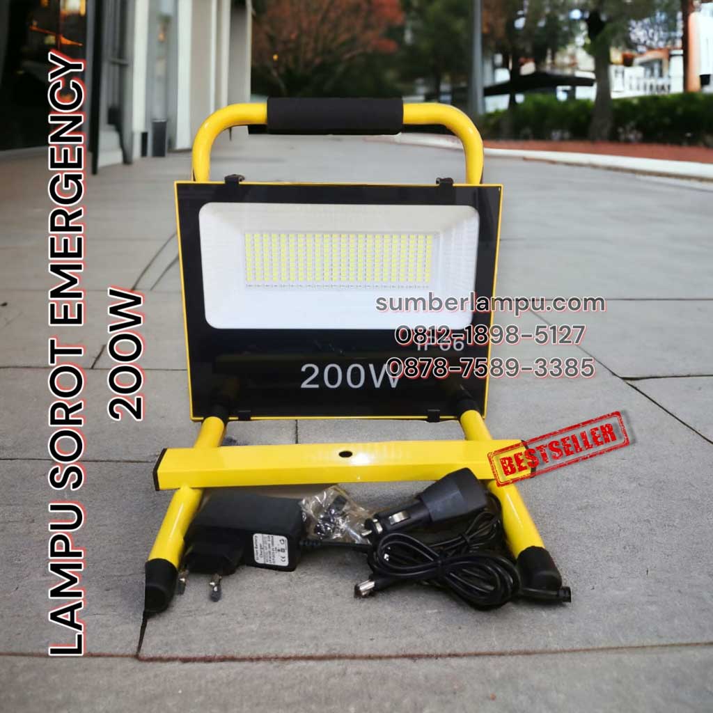 lampu sorot emergency 200w