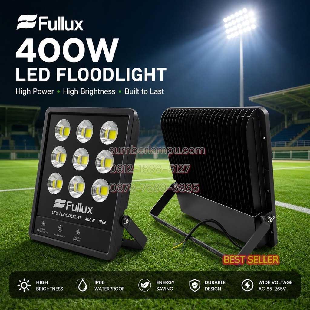 lampu sorot fullux 400w led ip66