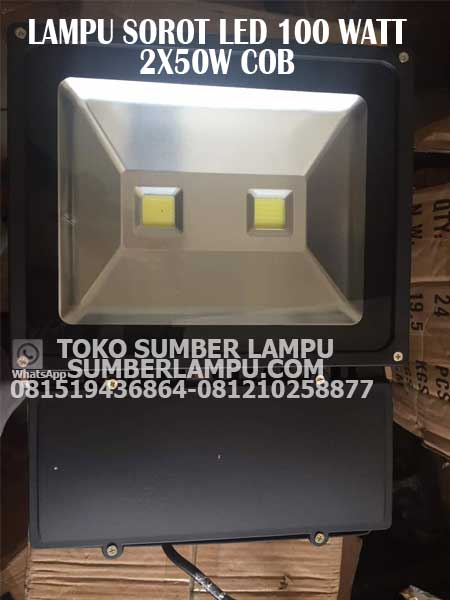 lampu sorot led 2x50w
