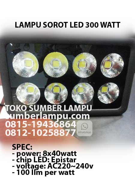 lampu sorot led 300 watt