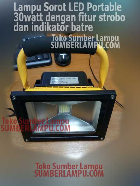 lampu sorot led emergency 30 watt