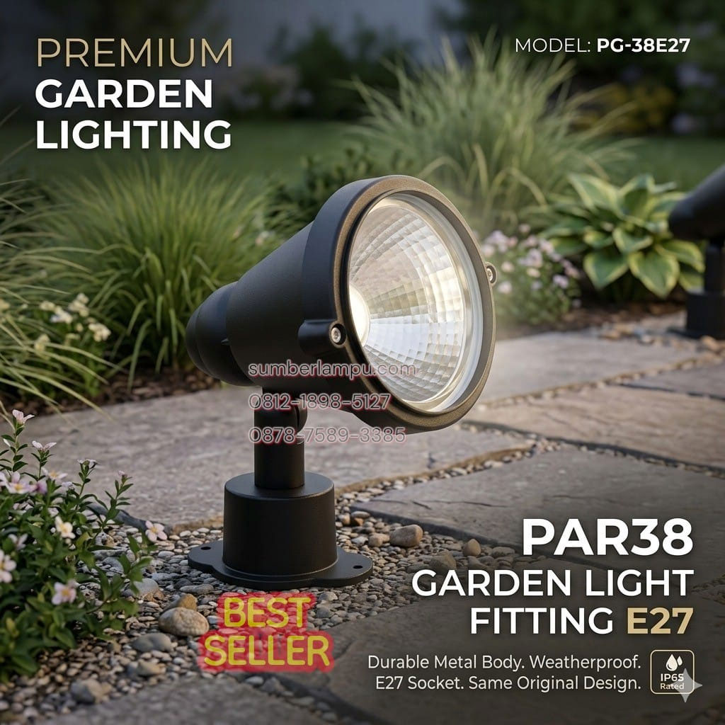 lampu taman par38 ip65 outdoor
