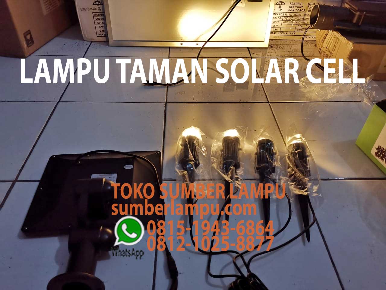 lampu taman tenaga surya