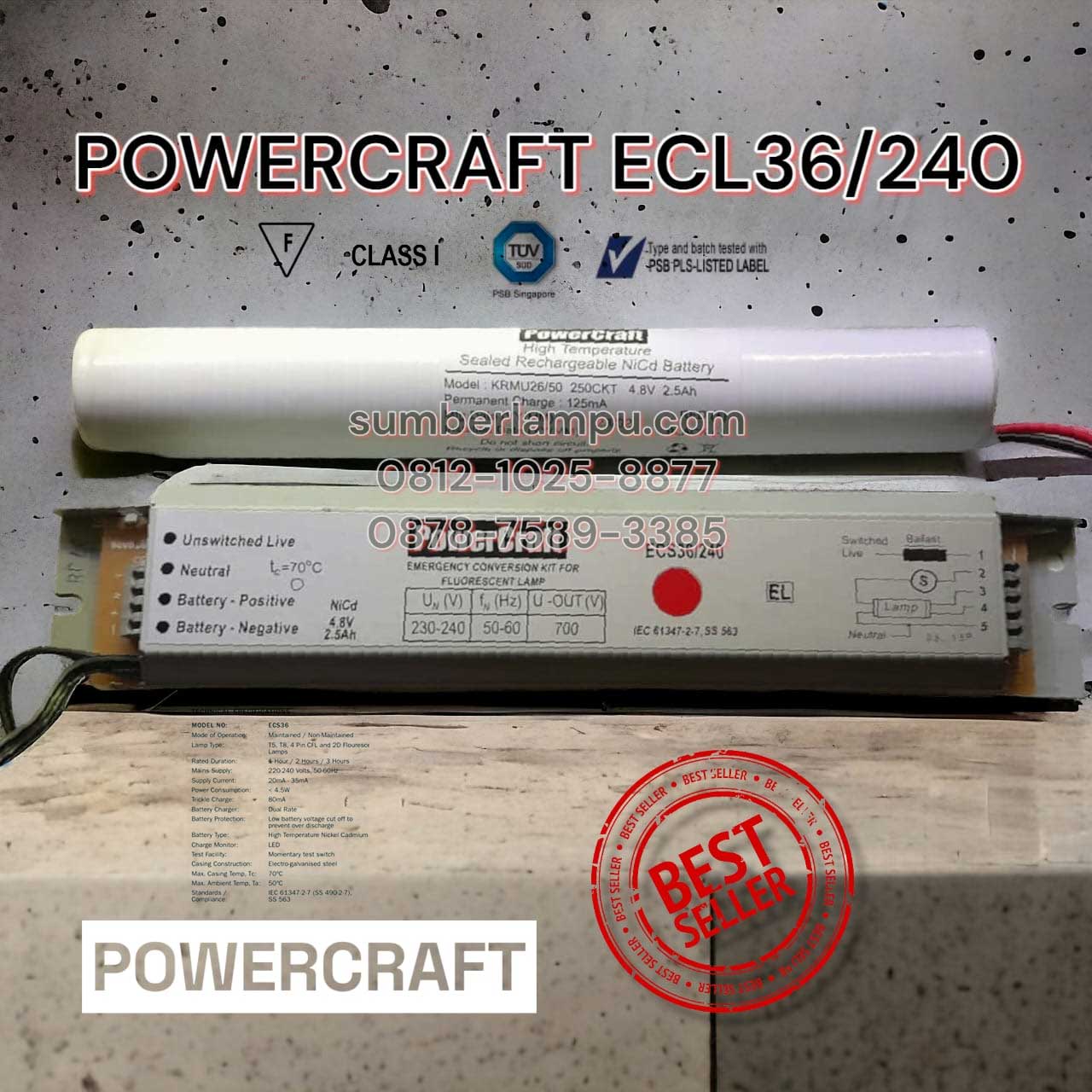powercraft ecs36 240 emergency