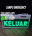 lampu exit keluar