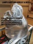 lampu gantung akrilik 16 inch