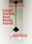 lampu gantung bulat bening