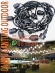 Lampu Gantung Outdoor 10M Fitting Base E27