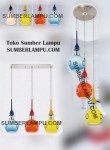 Lampu Gantung Warna Warni Indah untuk Rumah Modern