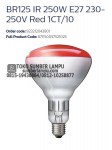 lampu infrared philips br125