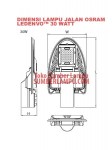 Lampu Jalan LED merk Osram LEDENVO™ 30w 60w 90w 120w 150w
