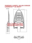 Lampu Jalan LED merk Osram LEDENVO™ 30w 60w 90w 120w 150w