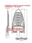 Lampu Jalan LED merk Osram LEDENVO™ 30w 60w 90w 120w 150w