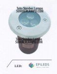 Lampu Lantai 3x1watt Chip EPILEDS IP65