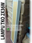 Lampu TKO 2x36w Cover Akrilik Susu