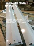 Lampu VShape 2x36 watt TKO Triangle