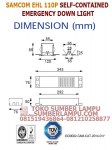 lampu emergency merk samcom ehl-110p