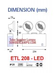 Lampu Emergency Samcom ETL-208 LED