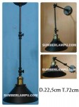Armatur Lampu Gantung Dinding Plafon Minimalis 1xE27